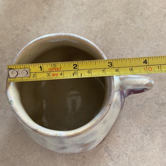 2  x Wheel thrown mugs shaped by hand into unique shapes 16 Oz - Picture 8 of 11